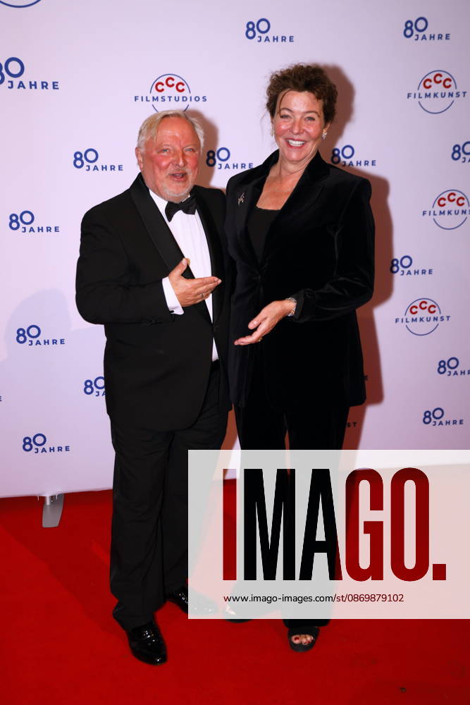 Axel Prahl and Margarita Broich at the 80th Anniversary CCC Filmkunst Gala at the CCC Film Studios in Berlin