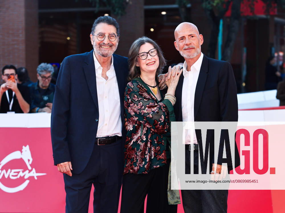 IPA89918738 - Rome, 2026 Film Festival - Night 7 - Red Carpet for the Film *WAITING FOR MR. HYDE* Pictured: Donatella Romani, Roberto Amato, Gian Marco Tognazzi