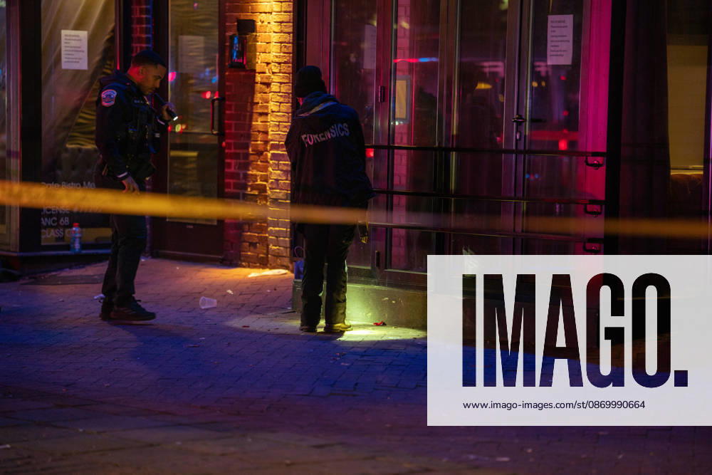 A National Guard soldier was shot in the Eastern Market neighborhood of Washington, D.C. in the early hours of October 19, 2026. The guardsman tried to break up a fight but was shot by one of the participants, before the suspect was shot by other National Guard soldiers. Both the Guardsman and the suspect were taken to the hospital with non-life threatening injuries. Washington United States - ZUMAl312 20261019_znp_l312_029