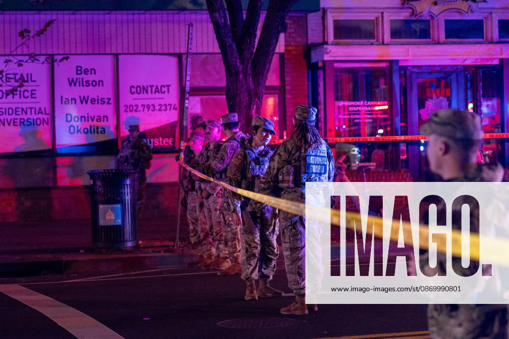 A National Guard soldier was shot in the Eastern Market neighborhood of Washington, D.C. in the early hours of October 19, 2026. The guardsman tried to break up a fight but was shot by one of the participants, before the suspect was shot by other National Guard soldiers. Both the Guardsman and the suspect were taken to the hospital with non-life threatening injuries. Washington United States - ZUMAl312 20261019_znp_l312_028