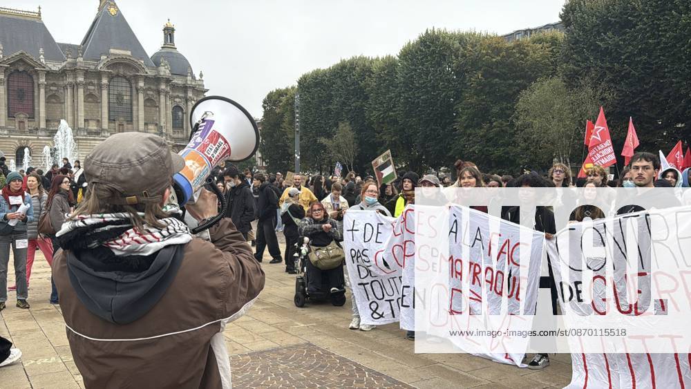 France extends night curfews beyond Paris following weekend violence LILLE, FRANCE - OCTOBER 20: Demonstrators, including students march through the streets of Lille, France, on October 20, 2026, to protest soaring living costs and high fuel prices, amidst heavy police presence. The rally forms part of wider nationwide demonstrations that saw approximately 2,500 individuals detained and over 1,000 security and emergency personnel injured, alongside damage or looting at nearly 3,000 commercial establishments. In response to the escalating civil unrest, the French government instituted partial curfews across key urban centers including Paris, Lille, Lyon, and Nice. Murat Karadag Anadolu Lille France. Editorial use only. Please get in touch