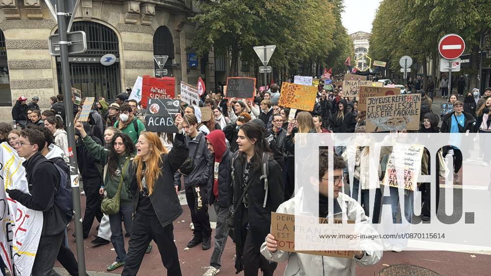 France extends night curfews beyond Paris following weekend violence LILLE, FRANCE - OCTOBER 20: Demonstrators, including students march through the streets of Lille, France, on October 20, 2026, to protest soaring living costs and high fuel prices, amidst heavy police presence. The rally forms part of wider nationwide demonstrations that saw approximately 2,500 individuals detained and over 1,000 security and emergency personnel injured, alongside damage or looting at nearly 3,000 commercial establishments. In response to the escalating civil unrest, the French government instituted partial curfews across key urban centers including Paris, Lille, Lyon, and Nice. Murat Karadag Anadolu Lille France. Editorial use only. Please get in touch
