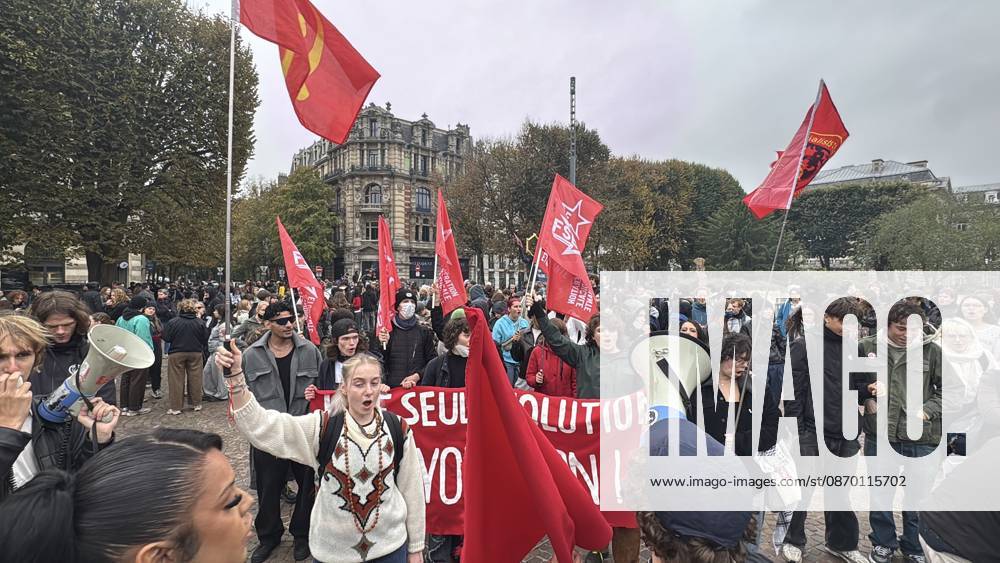 France extends night curfews beyond Paris following weekend violence LILLE, FRANCE - OCTOBER 20: Demonstrators, including students march through the streets of Lille, France, on October 20, 2026, to protest soaring living costs and high fuel prices, amidst heavy police presence. The rally forms part of wider nationwide demonstrations that saw approximately 2,500 individuals detained and over 1,000 security and emergency personnel injured, alongside damage or looting at nearly 3,000 commercial establishments. In response to the escalating civil unrest, the French government instituted partial curfews across key urban centers including Paris, Lille, Lyon, and Nice. Murat Karadag Anadolu Lille France. Editorial use only. Please get in touch