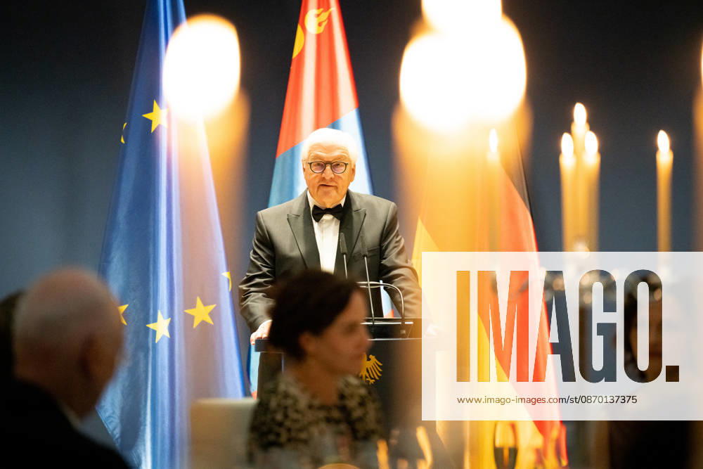 State banquet, President, Mongolia, Ukhnaa Khurelsukh s official residence at Spreebogen, Berlin, State banquet, Federal President Frank Walter Steinmeier, President, Mongolia, Ukhnaa Khurelsukh Berlin Berlin GER