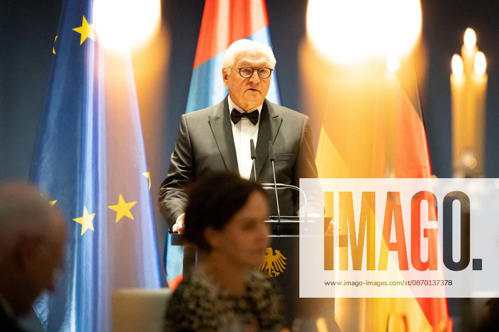 State banquet, President, Mongolia, Ukhnaa Khurelsukh s official residence at Spreebogen, Berlin, State banquet, Federal President Frank Walter Steinmeier, President, Mongolia, Ukhnaa Khurelsukh Berlin Berlin GER