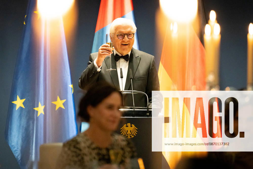 State banquet, President, Mongolia, Ukhnaa Khurelsukh s official residence at Spreebogen, Berlin, State banquet, Federal President Frank Walter Steinmeier, President, Mongolia, Ukhnaa Khurelsukh Berlin Berlin GER