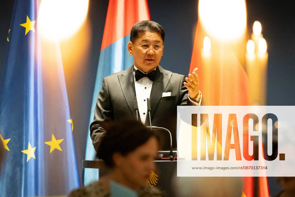 State banquet, President, Mongolia, Ukhnaa Khurelsukh s official residence at Spreebogen, Berlin, State banquet, Federal President Frank Walter Steinmeier, President, Mongolia, Ukhnaa Khurelsukh Berlin Berlin GER