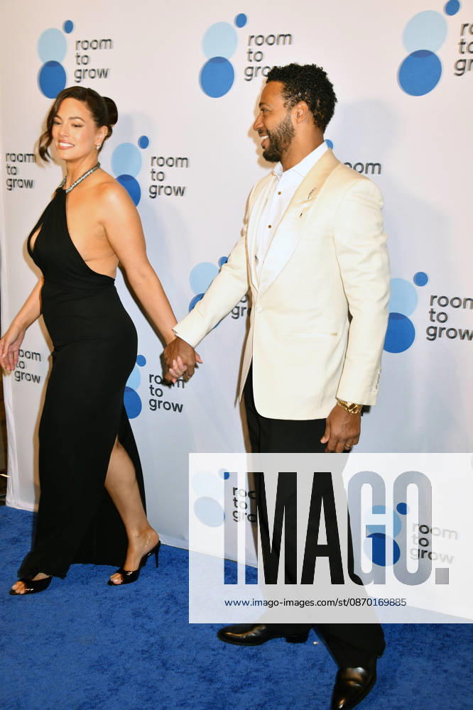NEW YORK, NY - OCTOBER 20: Ashley Graham and Justin Ervin at Room to Grows 2026 Annual Gala at Ziegfeld Ballroom on October 20, 2026 in New York City.