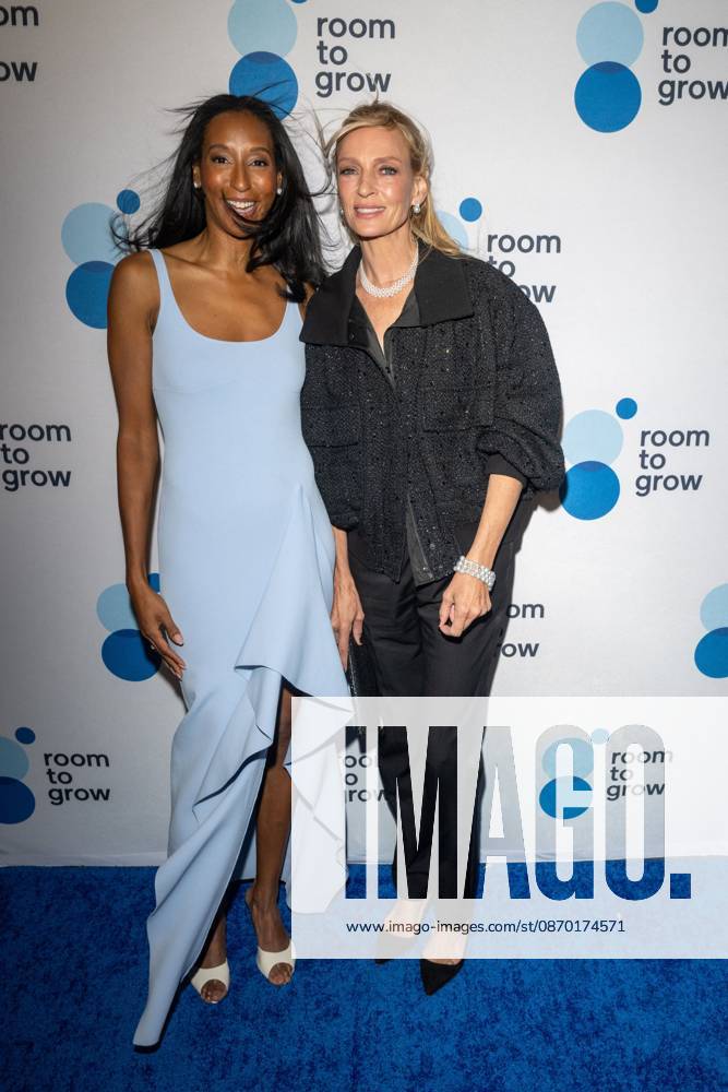 (L-R) Akilah King and Uma Thurman attend.the Room to Grow Gala at Ziegfeld Ballroom on October 20, 2026 in New York City. New York United States - ZUMAs197 20261020_aaa_s197_582