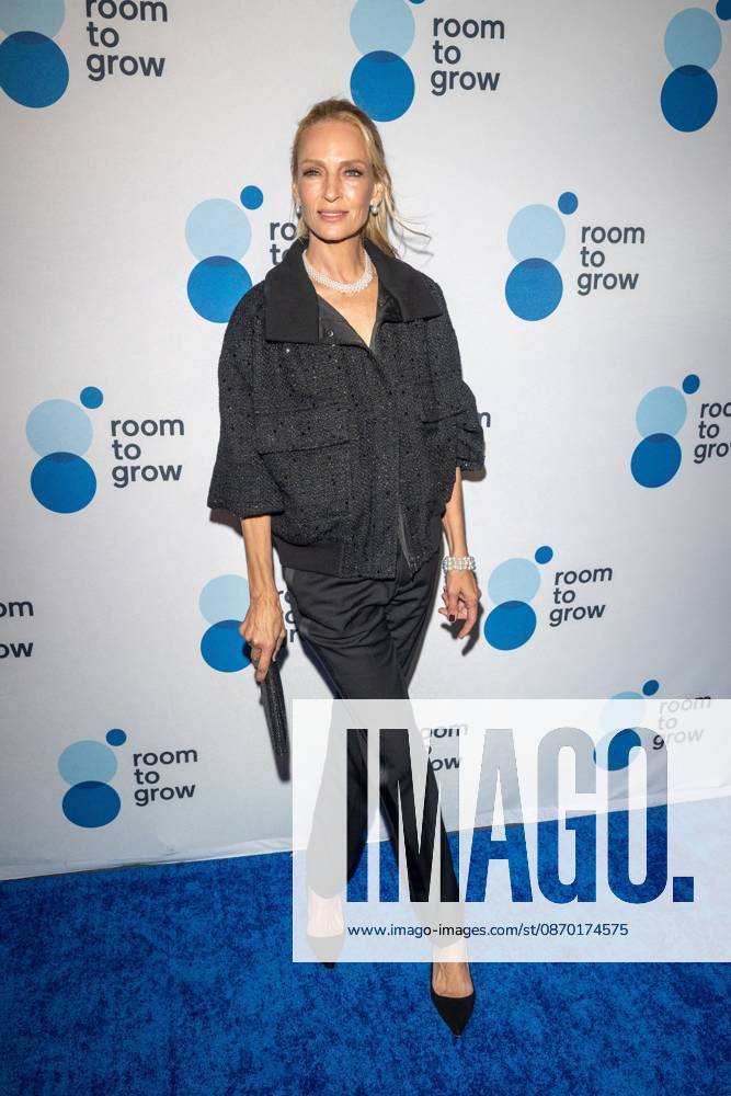 Uma Thurman attends.the Room to Grow Gala at Ziegfeld Ballroom on October 20, 2026 in New York City. New York United States - ZUMAs197 20261020_aaa_s197_585