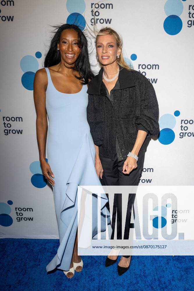 (L-R) Akilah King and Uma Thurman attend.the Room to Grow Gala at Ziegfeld Ballroom on October 20, 2026 in New York City. New York United States - ZUMAs197 20261020_aaa_s197_610