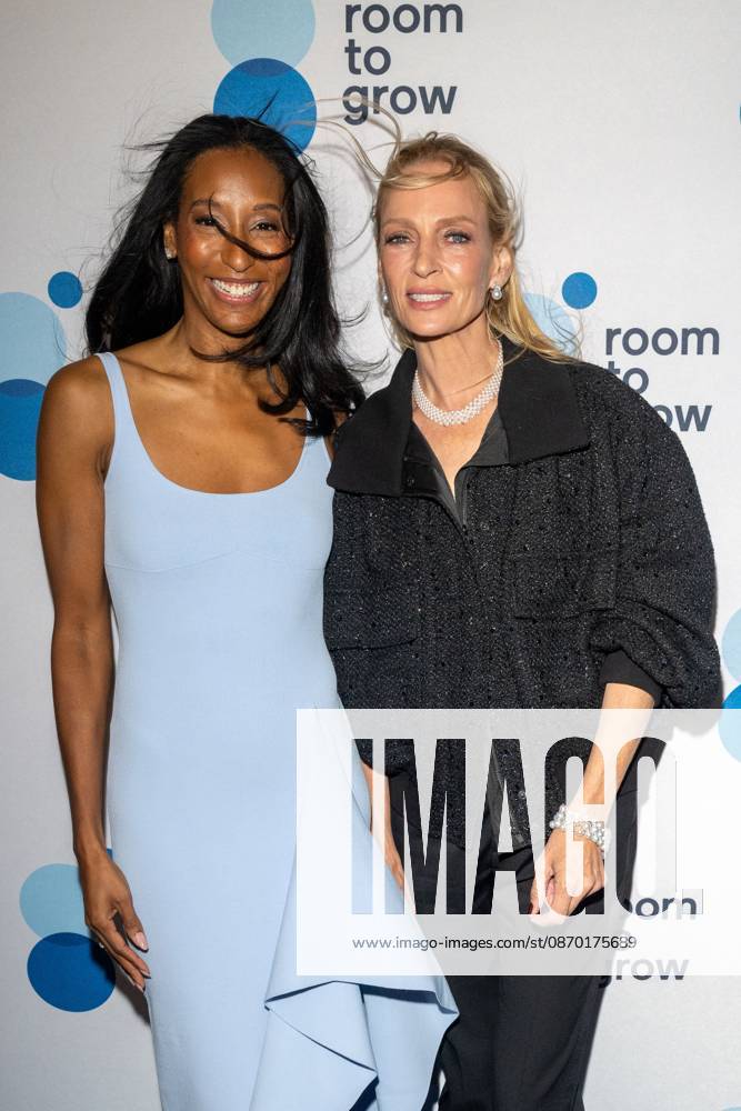 (L-R) Akilah King and Uma Thurman attend.the Room to Grow Gala at Ziegfeld Ballroom on October 20, 2026 in New York City. New York United States - ZUMAs197 20261020_aaa_s197_618