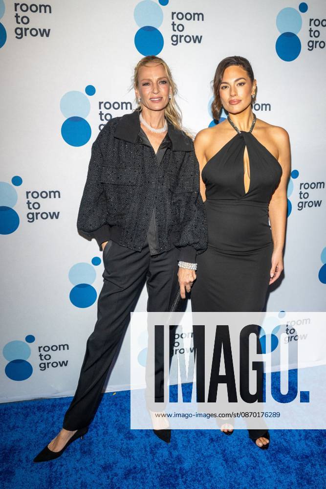 (L-R) Uma Thurman and Ashley Graham attend.the Room to Grow Gala at Ziegfeld Ballroom on October 20, 2026 in New York City. New York United States - ZUMAs197 20261020_aaa_s197_640