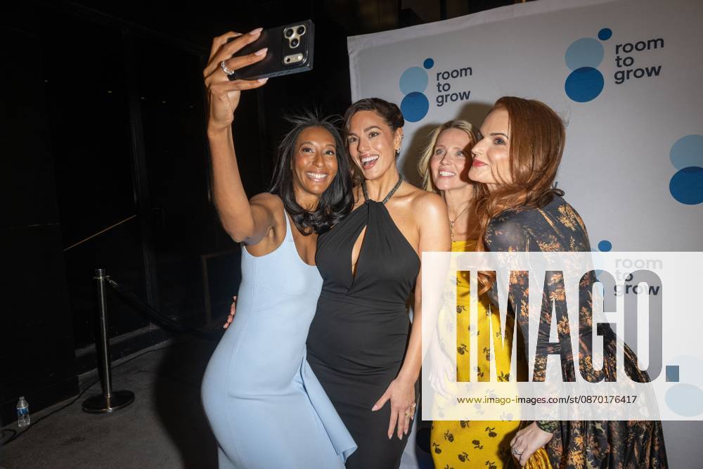 (L-R) Akilah King, Ashley Graham, Jeanne McEnerney and Amanda Hindlian attend.the Room to Grow Gala at Ziegfeld Ballroom on October 20, 2026 in New York City. New York United States - ZUMAs197 20261020_aaa_s197_657