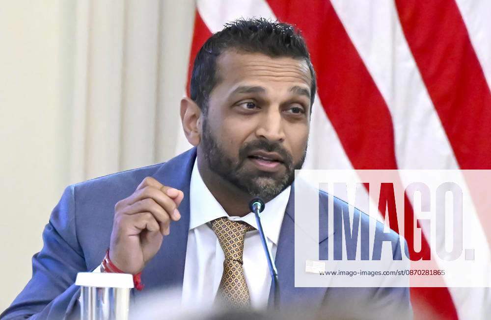 Kash Patel, Director, Federal Bureau of Investigation (FBI) makes remarks as US President Donald J Trump hosts a Roundtable on Protecting American Families and Seniors from Cybercrime, in the East Room of the White House in Washington, DC, USA, on Wednesday, October 21, 2026 Washington USA - ZUMAs152 20261021_faa_s152_011