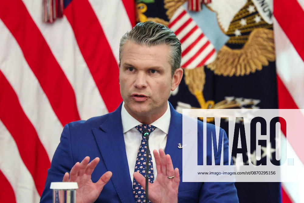 DC: Trump Roundtable on Cybercrime Against Seniors United States Secretary of War Pete Hegseth, speaks during a roundtable discussion on cybercrime in the East Room of the White House on October 21, 2026 in Washington, D.C. The administration is fighting back against foreign-based organized criminal organizations that exploit Americans in cyberspace and their scam centers and fraud schemes. Credit: CNP AdMedia