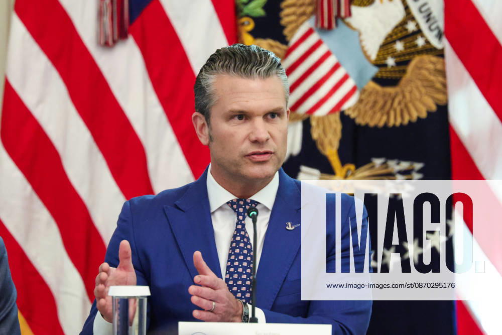 DC: Trump Roundtable on Cybercrime Against Seniors United States Secretary of War Pete Hegseth, speaks during a roundtable discussion on cybercrime in the East Room of the White House on October 21, 2026 in Washington, D.C. The administration is fighting back against foreign-based organized criminal organizations that exploit Americans in cyberspace and their scam centers and fraud schemes. Credit: CNP AdMedia