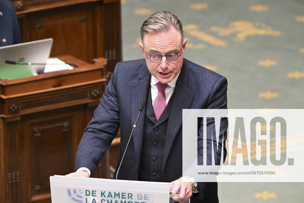 Plenary Session - Federal Parliament Brussels, 22 10 2026 : Plenary session at the Federal Parliament. Pix : Bart De Wever . Credit : Peter De Smedt CC Brussels Belgium