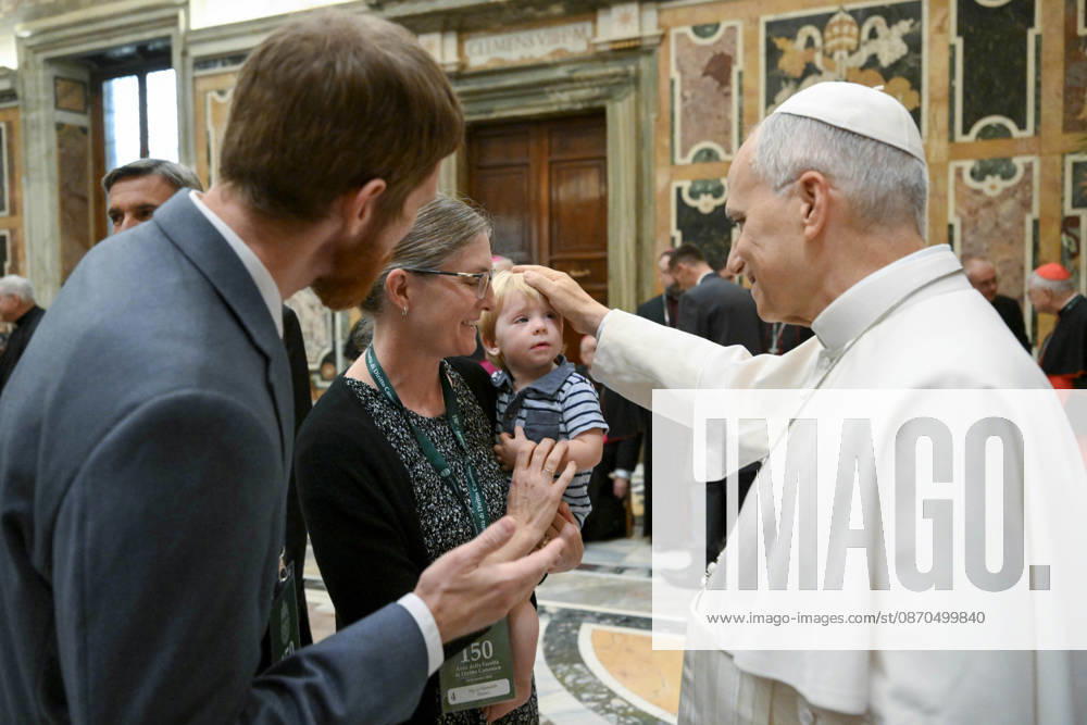 ITALY - REL - POPE LEO XIV RECEIVES IN PRIVATE AUDIENCE THE PARTICIPANTS IN THE INTERNATIONAL CONGRESS SPONSORED BY THE PONTIFICAL GREGORIAN UNIVERSITY October 23, 2026 Italy, Rome, Vatican October 23, 2026 Pope Leo XIV receives in a private audience the participants in the International Congress sponsored by the Pontifical Gregorian University - NO BOOKS
