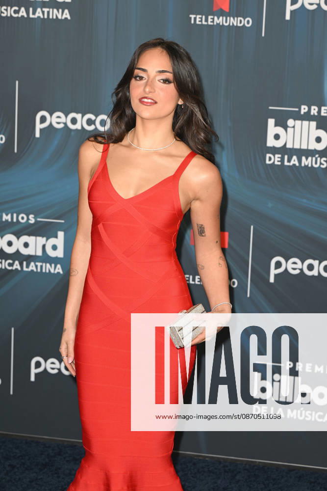 MIAMI, FL - OCTOBER 22: Mirella Cesa at the 2026 Billboard Latin Music Awards at James L. Knight Center on October 22, 2026 in Miami, Florida.