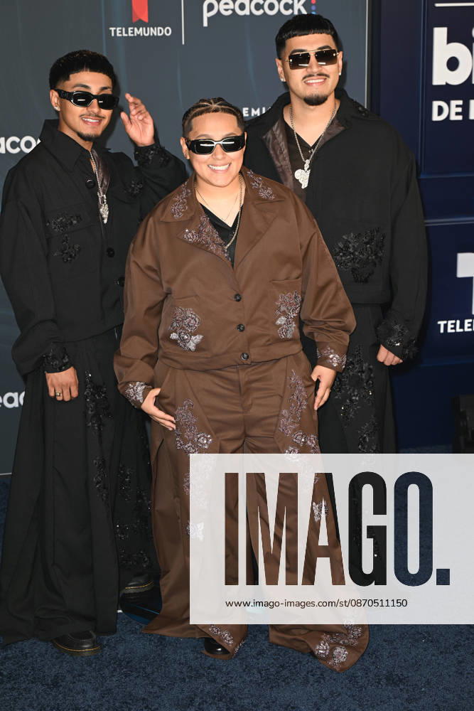 MIAMI, FL - OCTOBER 22: Yahritza y su Esencia at the 2026 Billboard Latin Music Awards at James L. Knight Center on October 22, 2026 in Miami, Florida.