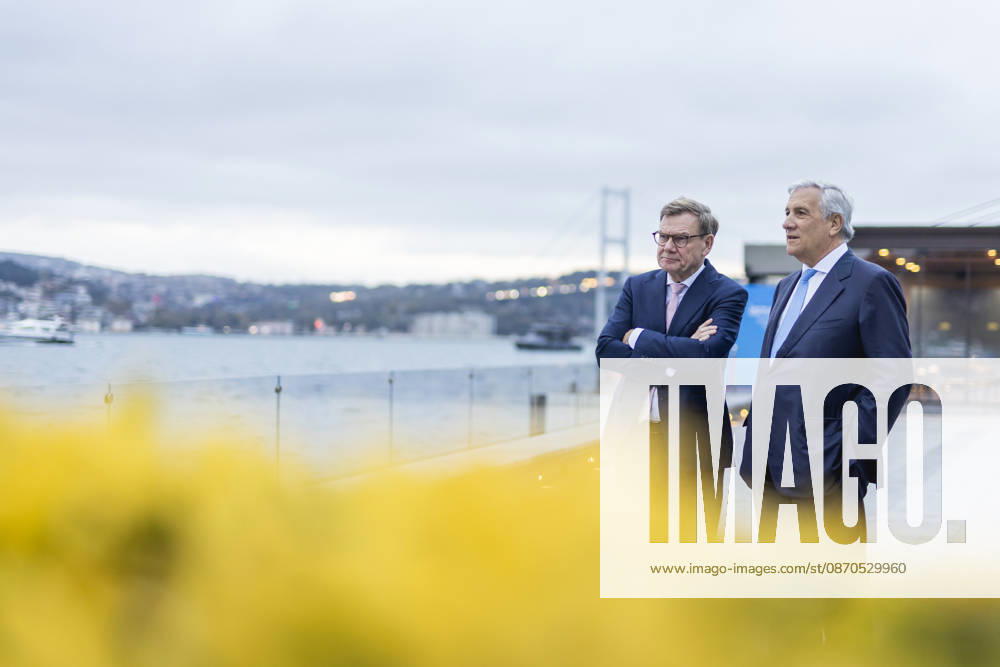 L R Johann Wadephul (CDU), Federal Minister of Foreign Affairs, and Antonio Tajani, Minister of Foreign Affairs of Italy, photographed during a meeting in Istanbul on October 23, 2026. Photographed on behalf of the Federal Foreign Office, Istanbul, Turkey