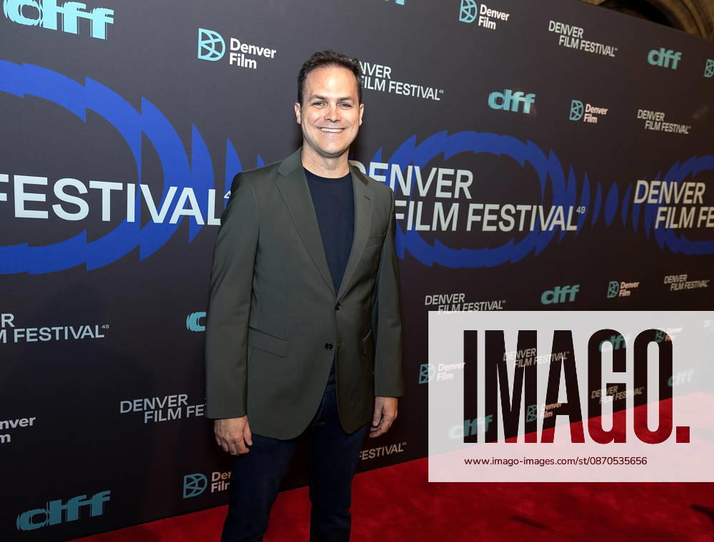 Screenwriter PETER GAMBLE of the film I Play Rocky poses for a photo during the 49th. Denver Film Festival Red Carpet event at the Ellie Caulkins Opera House Thursday night. Credit Image: ZUMA Press Wire) Denver USA - ZUMAav4_ 20261023_zaf_av4_006
