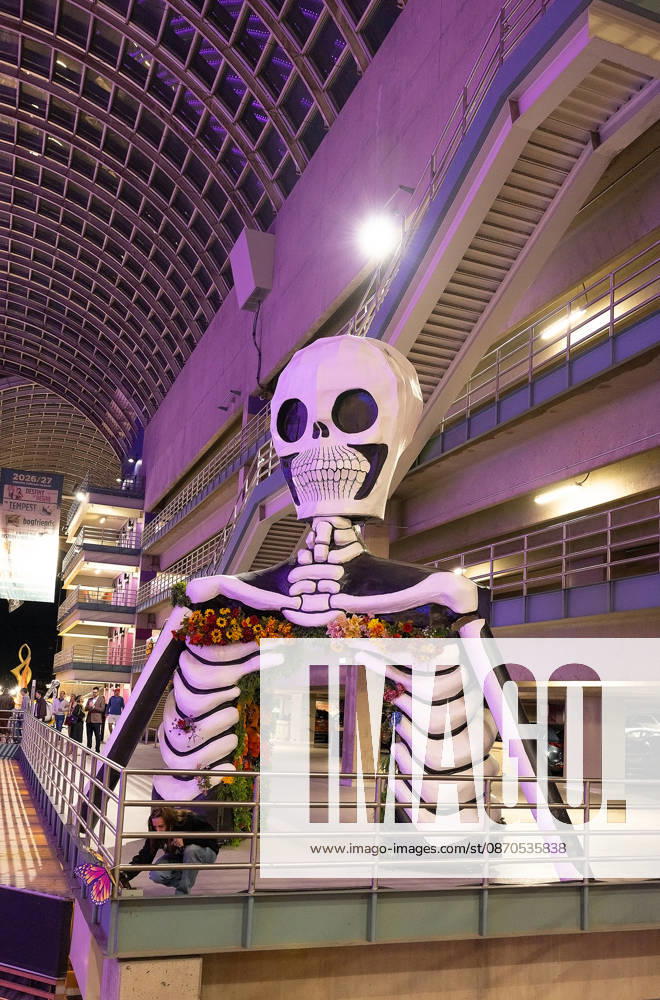 Halloween sculptures are present all over the Denver Performing Arts Complex during the 49th. Denver Film Festival Red Carpet event at the Ellie Caulkins Opera House Thursday night. Credit Image: ZUMA Press Wire) Denver USA - ZUMAav4_ 20261023_zaf_av4_024