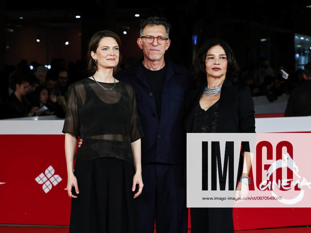 IPA90080628 - Rome, 2026 Film Festival - Evening 11 - Red Carpet for the film NINA ROZA Pictured: Genevieve Dulude-De Celles, Galin Stoev, Chiara Caselli