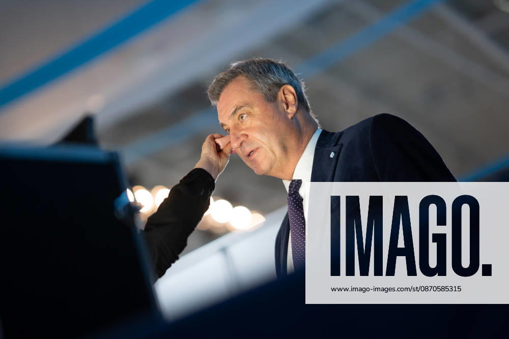 Markus Söder, CSU Party Chairman and Minister-President of Bavaria, at the CSU Party Convention in Munich, Munich, Bavaria, Germany, Munich Trade Fair Grounds