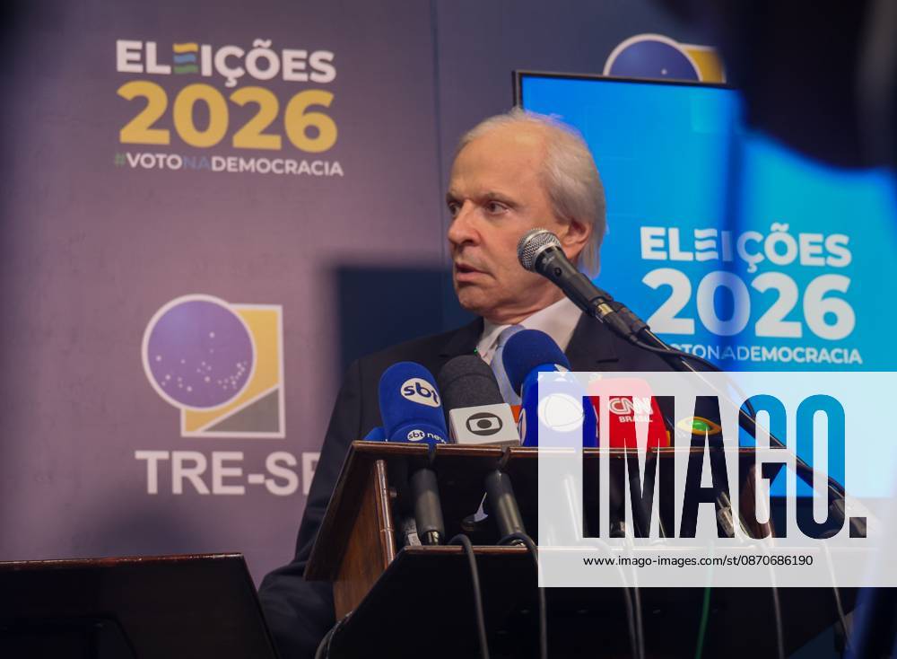 The president of the Sao Paulo Regional Electoral Court (TRE-SP) gives an interview about the progress of the elections. Sao Paulo (SP), October 25, 2026 2026 Elections TRE-SP The president of the Regional Electoral Court of Sao Paulo (TRE-SP), Judge Jose Antonio Encinas Manfre, gives a press conference on the progress of the second round of voting in the 2026 elections, in the press room at the court s headquarters in Sao Paulo. The report also details the replacement of electronic voting machines during the second round of the 2026 elections. Up to this time, 114 machines have been replaced, 32 in the capital and 82 in the interior, out of a total of 114,605 machines, equivalent to 0.099% of the total.(Foto: Leco Viana Thenews2 im