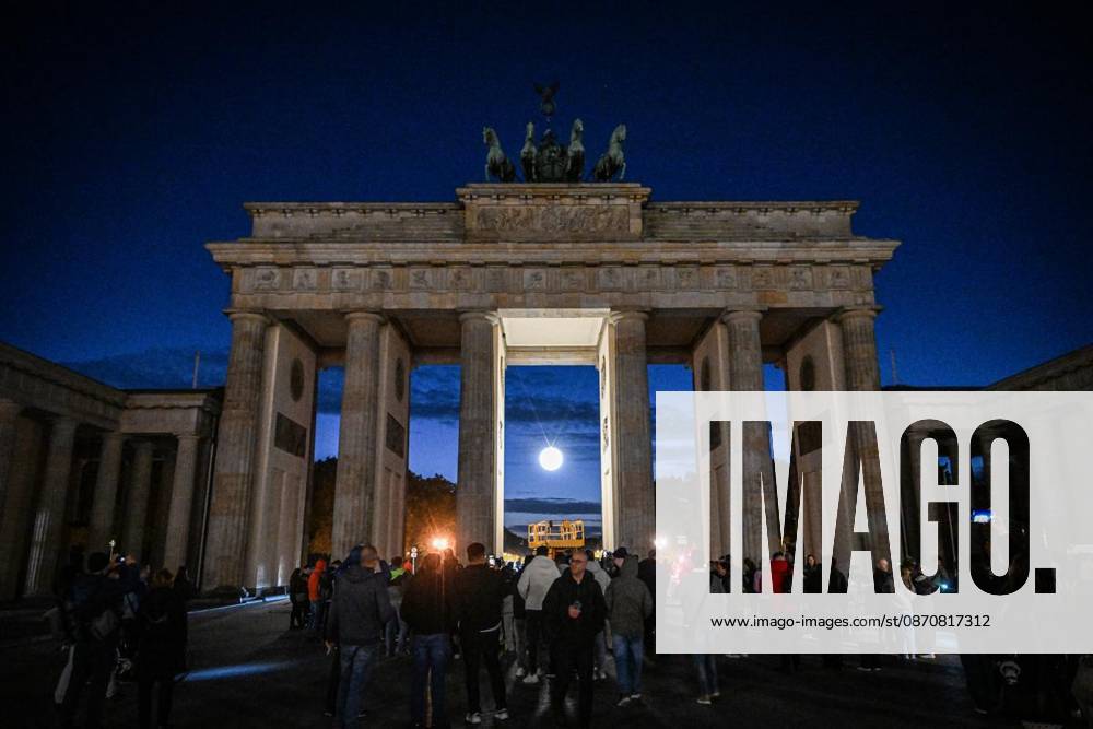 New Lighting for the Brandenburg Gate ** ** **New Lighting for the Brandenburg Gate, Berlin’s most famous landmark is getting a nighttime makeover; the usual lighting will be turned off and the moonlight —a glowing sphere in the central archway—will be turned on, photographe