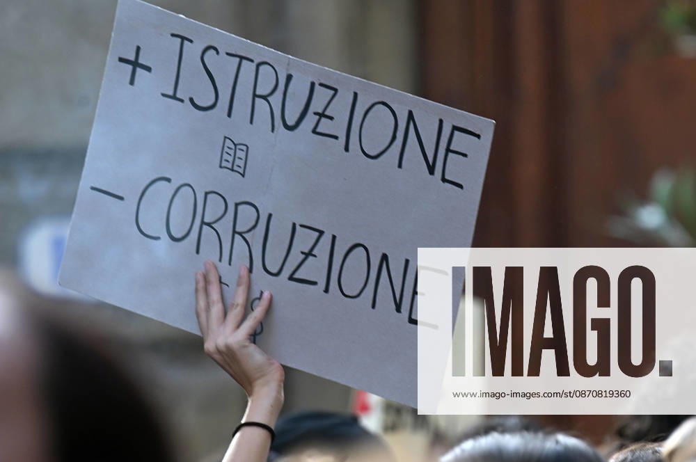 Students protest against the Minister of Education and his school policies, Florence, October 26, 2026 Florence Italy - ZUMAa289 20261026_zia_a289_174