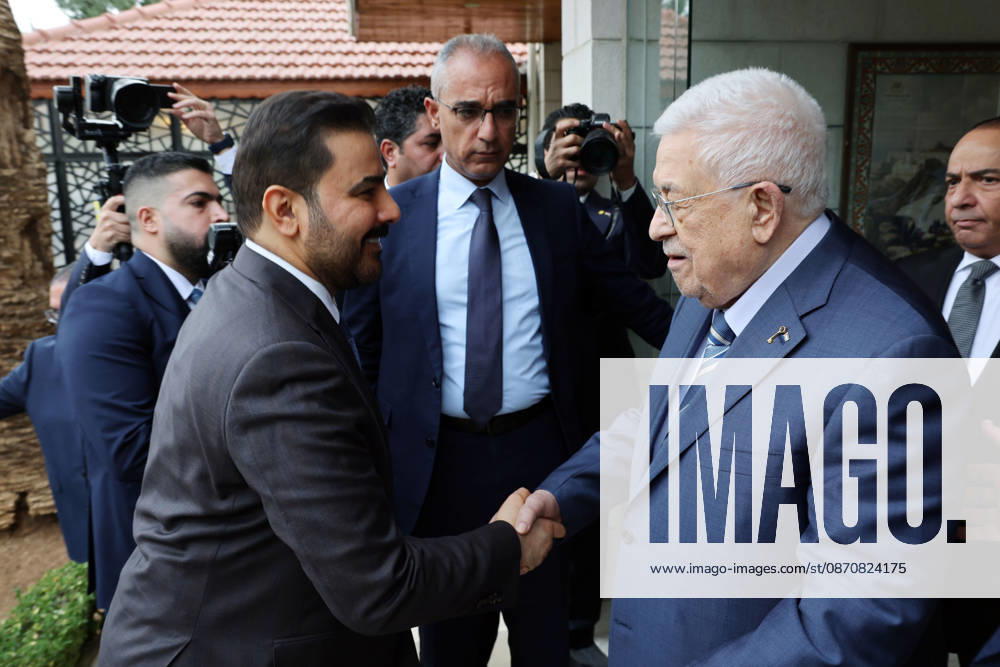 Iraqi Prime Minister Ali al-Zaidi meets Palestinian President Mahmoud Abbas in Amman AMMAN, JORDAN - OCTOBER 26: (---- - MANDATORY CREDIT - PRESIDENCY OF PALESTINE HANDOUT - NO MARKETING NO ADVERTISING CAMPAIGNS - DISTRIBUTED AS A SERVICE TO CLIENTS----) Iraqi Prime Minister Ali al-Zaidi (L) meets with Palestinian President Mahmoud Abbas (R) during an official visit to Amman, Jordan on October 26, 2026. Presidency of Palestine Anadolu Amman Jordan. Editorial use only. Please get in touch for any other usage.