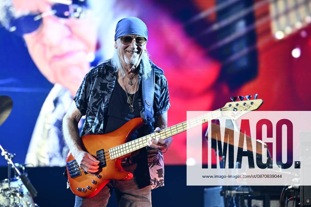 STOCKHOLM, SWEDEN 20261026 The British hard rock band Deep Purple, featuring bassist Roger Glover, is performing at Avicii Arena in STOCKHOLM, SWEDEN
