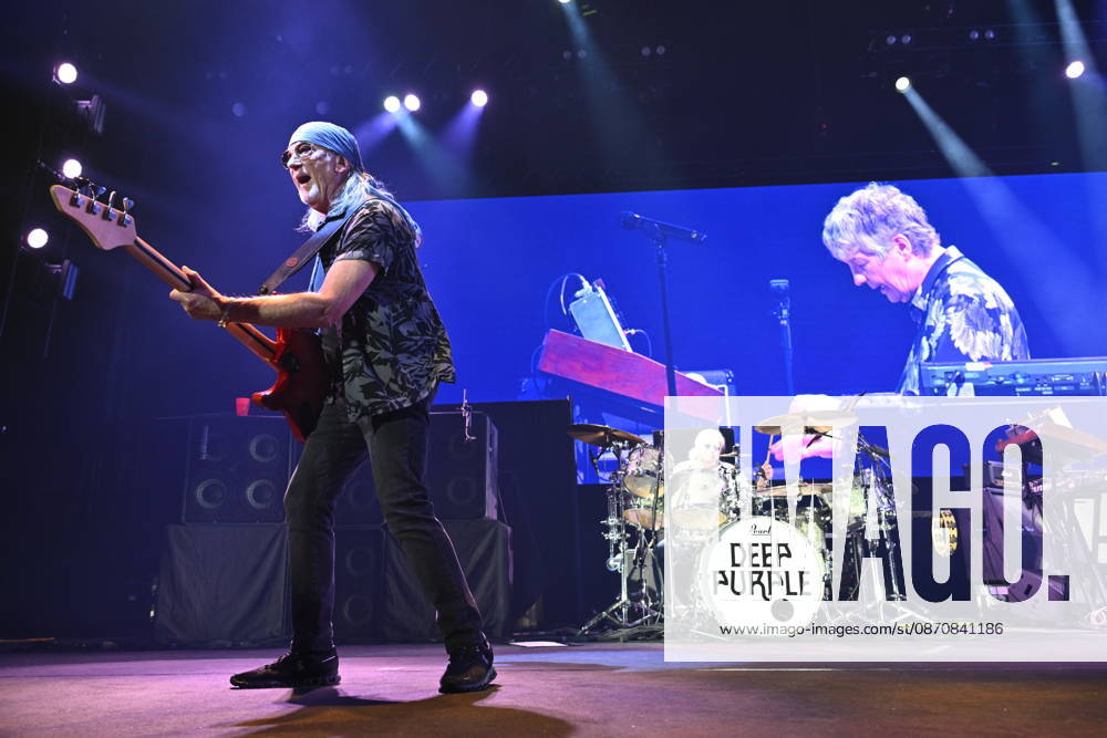 STOCKHOLM, SWEDEN 20261026 The British hard rock band Deep Purple, featuring bassist Roger Glover, performs at Avicii Arena in STOCKHOLM, SWEDEN