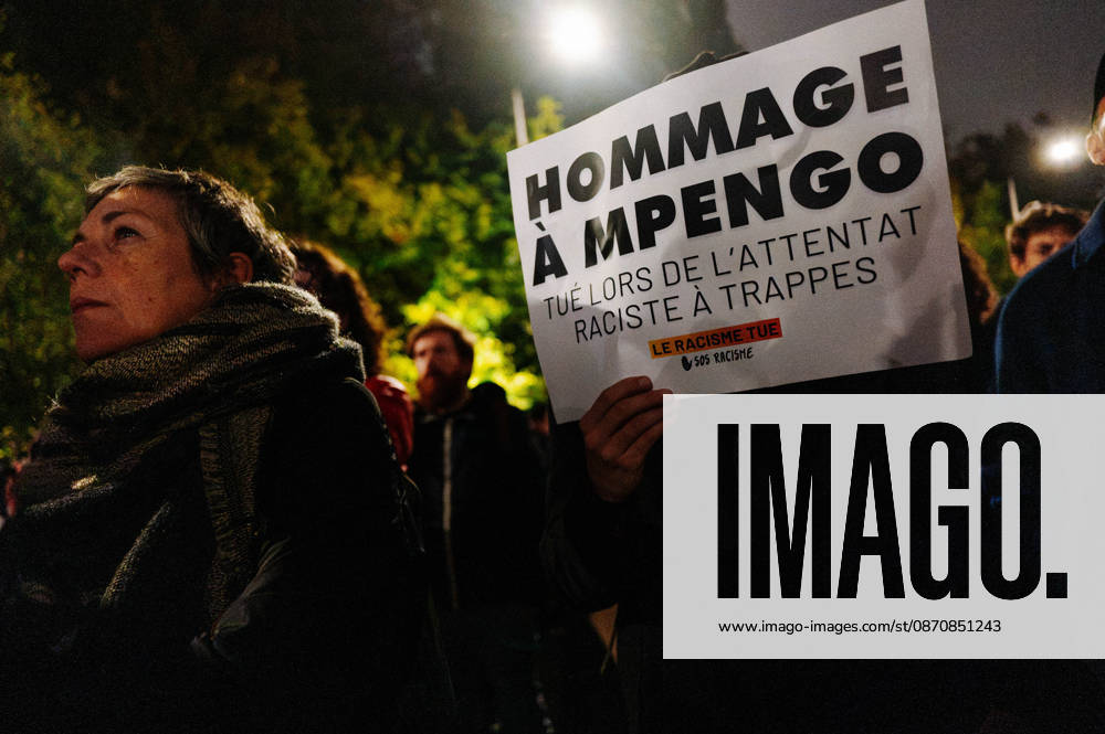 Several thousand people gathered at Stalingrad in Paris to condemn the murder of Pengo Bossio Wangi, aged 26, in Trappes, and, more broadly, the climate of racism prevailing in France, with the alleged perpetrators including certain television channels (such as CNews) and media outlets within the Bollorà group. The crowd listened to numerous speakers from the traditional left. - 26 10 2026 - France Ile-de-France (region) Paris - JanxSchmidt-Whitley LexPictorium LePictorium_0344974