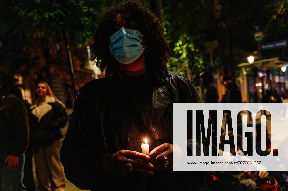 Whilst demonstrators were gathering at Stalingrad, a few hundred people chose to go to Place de la RÃ publique to pay tribute to Pengo Bossio Wangi, aged 26, who was killed in Trappes in a racist attack. The police quickly broke up the gathering and some 150 demonstrators subsequently dispersed following repeated warnings. - 26 10 2026 - France Ile-de-France (region) Paris - JanxSchmidt-Whitley LexPictorium LePictorium_0344988