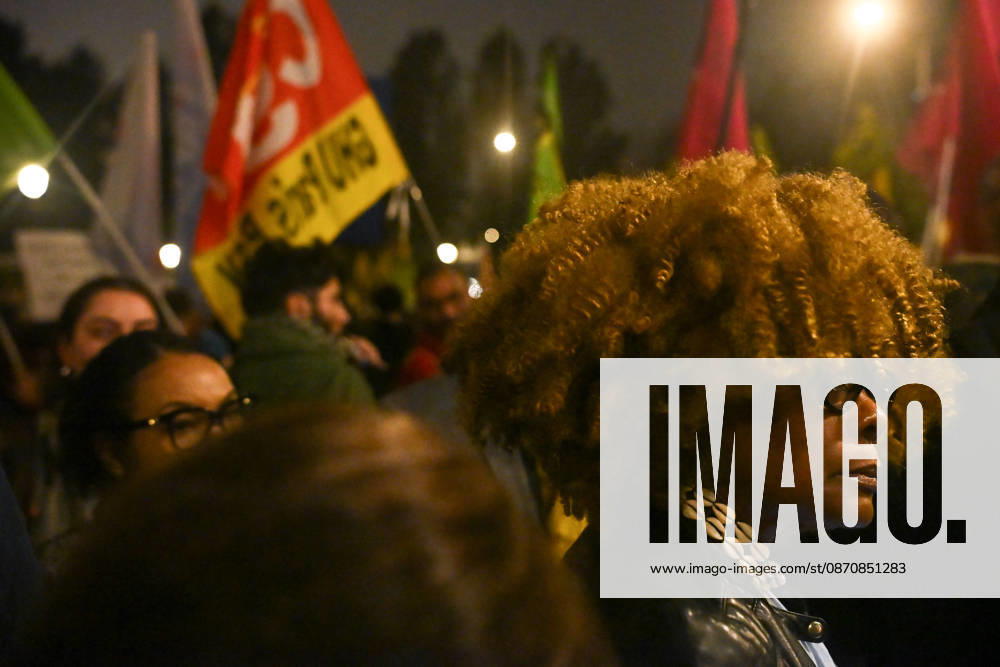 Hundreds of people had gathered to pay tribute to the victim of the racist attack in Trappes on October 23, 2026, in Paris, at Place Stalingrad, on October 26, 2026. - 26 10 2026 - France Ile-de-France (region) Paris - JulienxMattiax Pictorium LePictorium_0344995