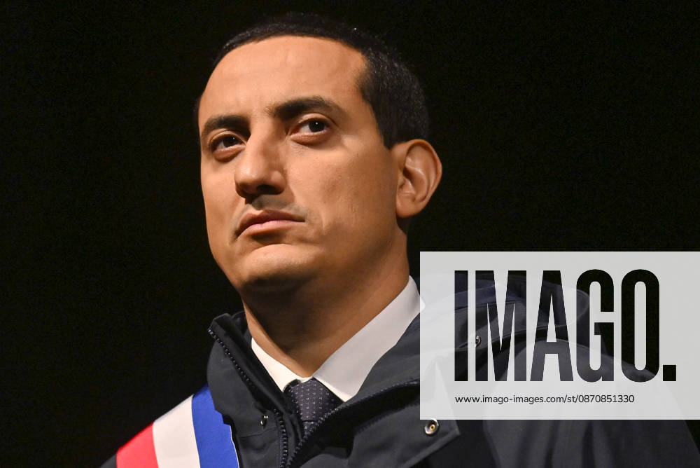 The Mayor of Trappes, Ali Rabeh, and the President of SOS Racisme, Dominique Sopo, who came to pay tribute to the victims of the racist attack in Trappes on October 23, 2026, in Paris, at Place Stalingrad, on October 26, 2026. - 26 10 2026 - France Ile-de-France (region) Paris - JulienxMattiax Pictorium LePictorium_0345027