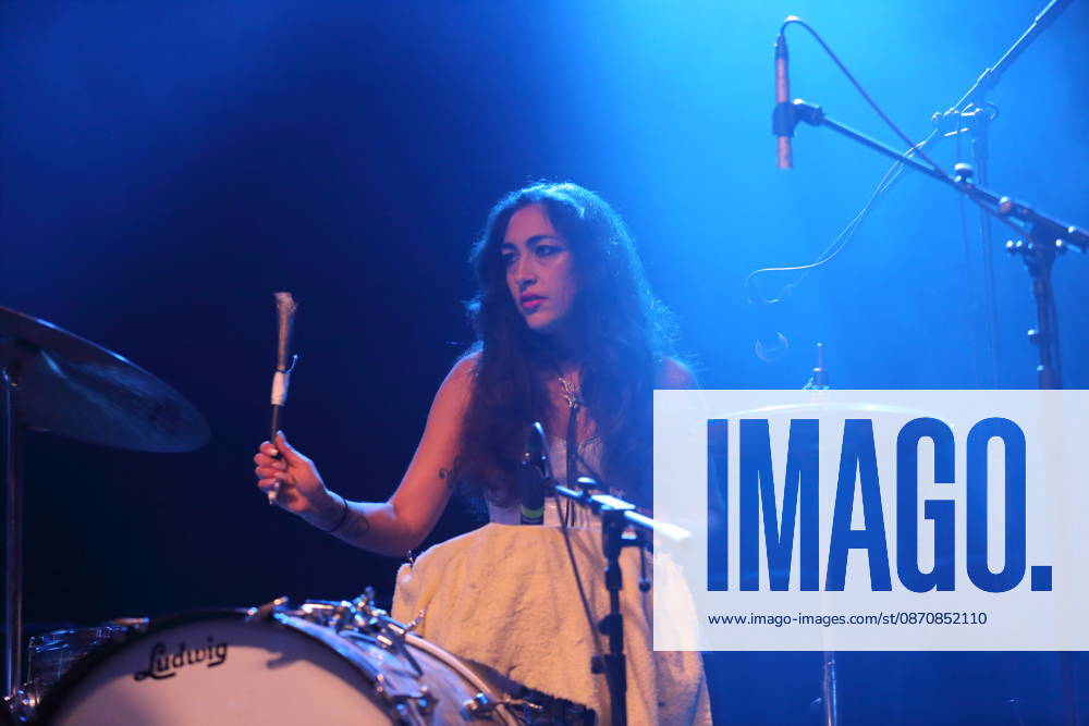 Daisy Durham of the band Kitty, Daisy Lewis at a concert at Huxleys Neue Welt in Berlin, October 26, 2026 Kitty, Daisy Lewis Concert Berlin