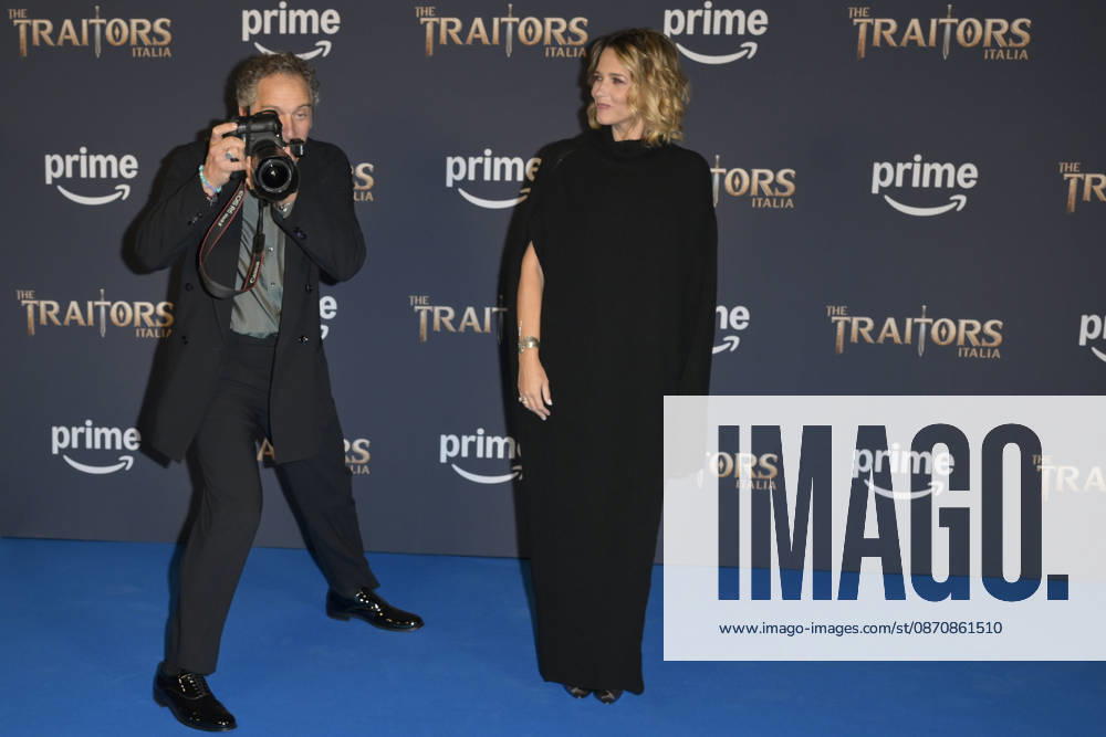 Claudio Santamaria (l) and Francesca Barra (r) attend the photocall of Prime Tv program The Traitors Italia second season at Palazzo Brancaccio. Rome Italy - ZUMAs197 20261026_aaa_s197_181