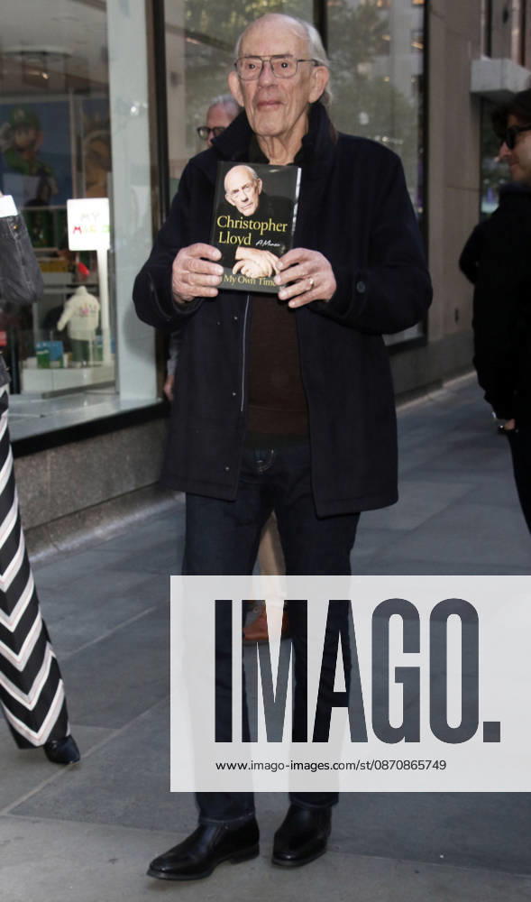 New York October 26 2026. Christopher Lloyd on Today Show to talk about new bok In My Own Time: A Memoir in New York. October 26, 2026.
