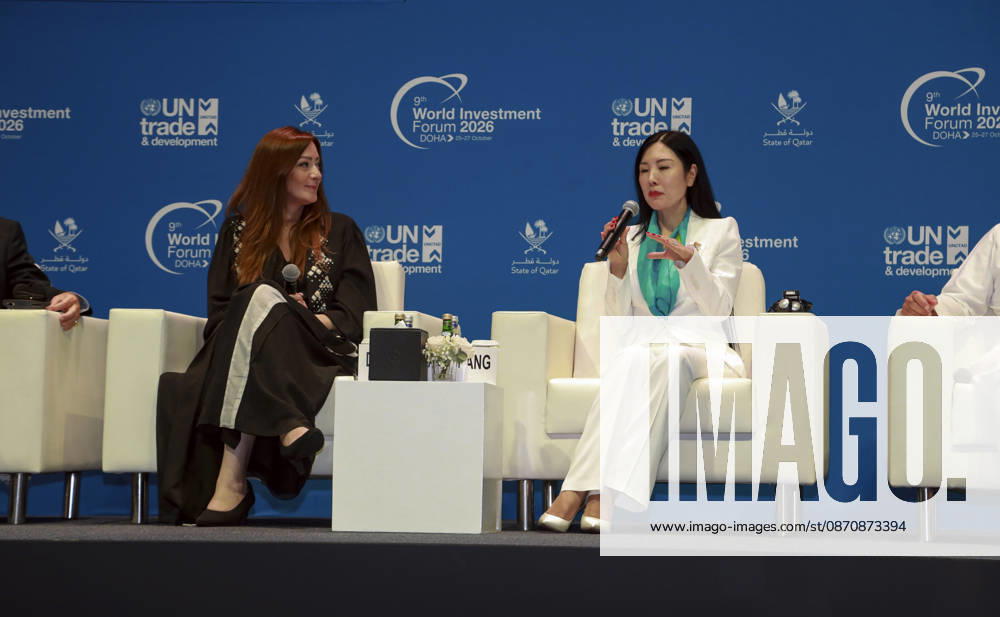 Doha Qatar Investment Forum A speaker participates in a discussion during the World Investment Forum 2026 in Doha, Qatar on October 26, 2026. The Forum brought together policymakers, business leaders and investors to discuss investment and economic cooperation. A session on ASEAN-GCC relations explored opportunities to strengthen investment ties between the two regions. Doha Baladiyat ad Dawhah Qatar