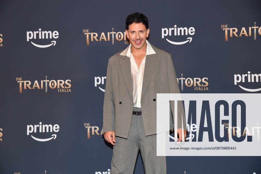 IPA90231691 - Rome, Palazzo Brancaccio: Photocall for the second season of The Traitors Italia. Pictured: Pasquale La Rocca