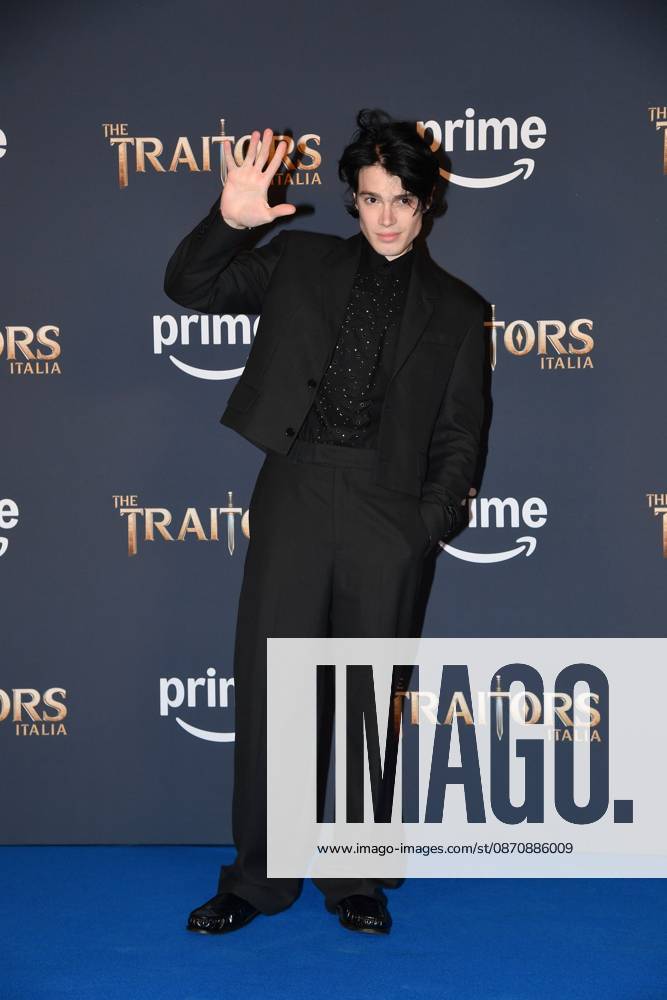 IPA90231286 - Rome, Palazzo Brancaccio: Photocall for the second season of The Traitors Italia. Pictured: Biondo