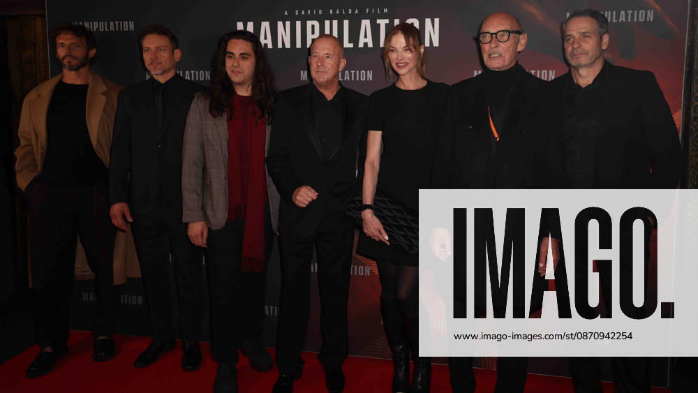 26 10 26 Manipulation UK Premiere - Arrivals 26 10 26 Manipulation UK Premiere - Arrivals (L-R) Arnaud Binard, Pawel Lawrynowicz, David Balda, Heino Ferch, Pavlina Nemcová, James Faulkner and Pawel Delag attend the Manipulation UK Premiere at Curzon Mayfair on October 26, 2026 in London, England., Credit:Roger Alarcon Avalon United Kingdom, London