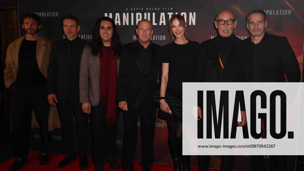 26 10 26 Manipulation UK Premiere - Arrivals 26 10 26 Manipulation UK Premiere - Arrivals (L-R) Arnaud Binard, Pawel Lawrynowicz, David Balda, Heino Ferch, Pavlina Nemcová, James Faulkner and Pawel Delag attend the Manipulation UK Premiere at Curzon Mayfair on October 26, 2026 in London, England., Credit:Roger Alarcon Avalon United Kingdom, London