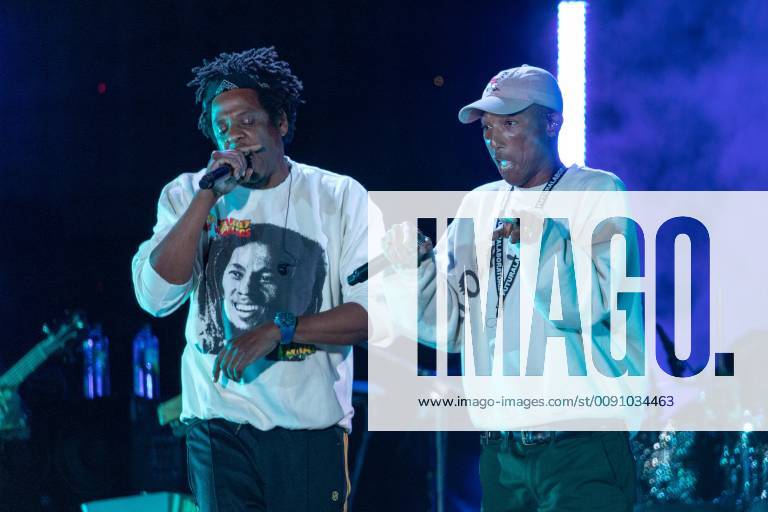 Virginia Beach, Virginia, U.S - JAY-Z (SHAWN CARTER) and PHARRELL WILLIAMS during the inaugural Something In The Water Music Festival in Virginia Beach, Virginia Virginia Beach U.S. - ZUMAs135 20190427_zap_s135_194