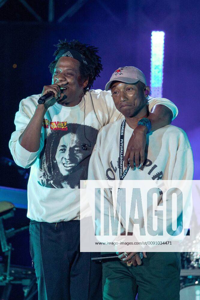Virginia Beach, Virginia, U.S - JAY-Z (SHAWN CARTER) and PHARRELL WILLIAMS during the inaugural Something In The Water Music Festival in Virginia Beach, Virginia Virginia Beach U.S. - ZUMAs135 20190427_zap_s135_196